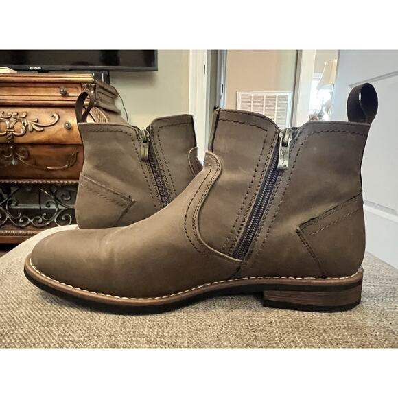 Jousen Boots Mens Size 9 Brown Ankle Side Zip Dress Casual main image 8